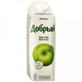Сок Добрый Яблоко восстановленный осветленный 1 л