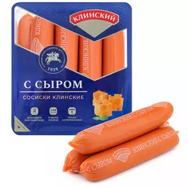 Сосиски Клинский МК Клинский с сыром 470 г