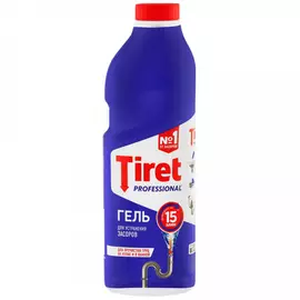 Средство для прочистки труб Tiret Professional для устранения и профилактики засоров гель 1 л