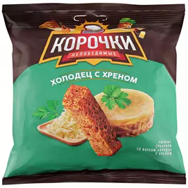 Сухарики Три корочки ржаные со вкусом холодца с хреном 100 г