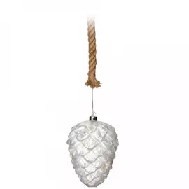 Светильник Koopman шишка 5х22.5 см 15 led на джутовой веревке