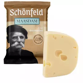Сыр полутвердый Schonfeld Маасдам 45% 200 г
