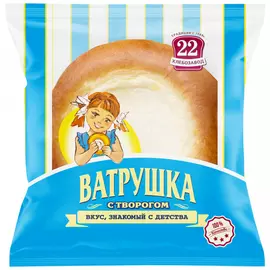 Ватрушка Хлебозавод №22 с творожной начинкой 90 г