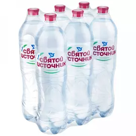 Вода питьевая Святой Источник газированная 6 штук по 1.5 л