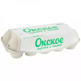 Яйцо куриное Окское С0 белое столовое 10 штук