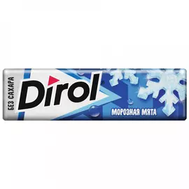Жевательная резинка Dirol Морозная мята без сахара 13.6 г