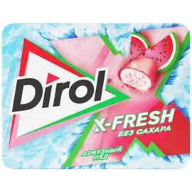 Жевательная резинка Dirol X-Fresh Арбузный лед без сахара с арбузным вкусом 16 г