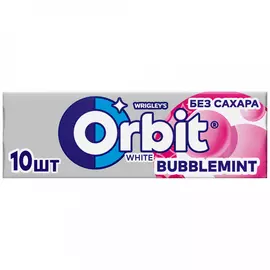Жевательная резинка Orbit White Бабблминт 13.6 г