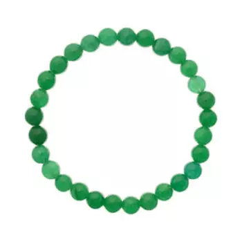Браслет из Нефрита (шар 6,5мм) на резинке