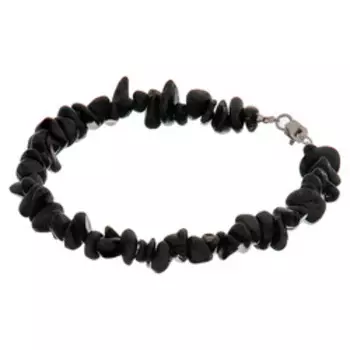 Браслет из Турмалина черного (форма крошка)