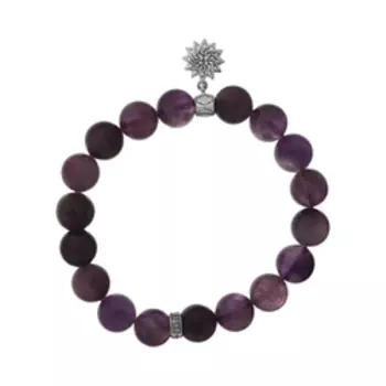 Браслет на резинке из Аметиста