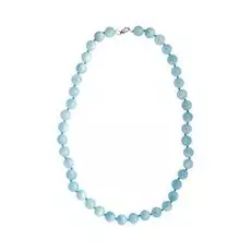 Бусы из аквамарина "форма шар"