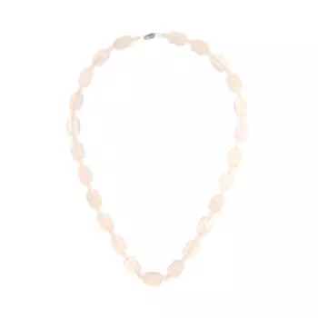 Бусы из белого агата