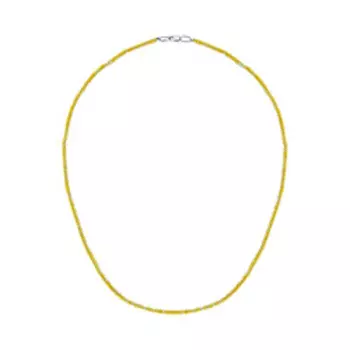 Бусы из натурального желтого опала