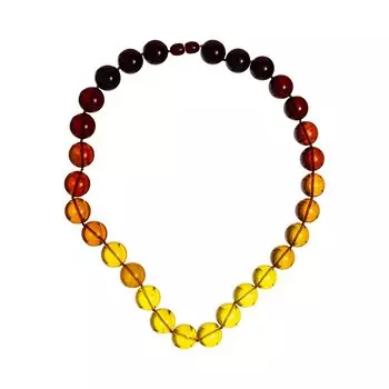 Бусы из янтаря форма "Большой шар"