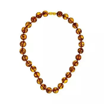 Бусы из янтаря форма "Шар"