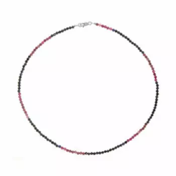 Бусы из разноцветного корунда