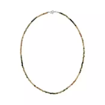 Бусы из разноцветного турмалина