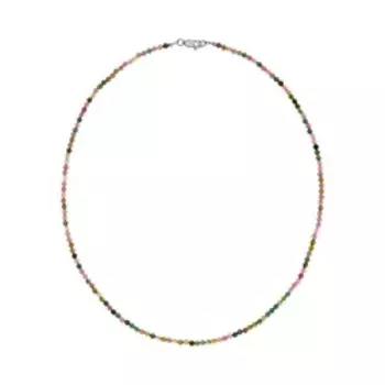 Бусы из разноцветного турмалина