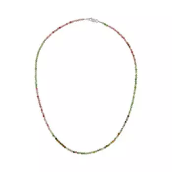 Бусы из разноцветного турмалина