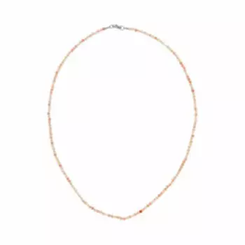 Бусы из розового натурального опала