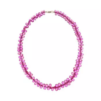 Бусы из розовой шпинели