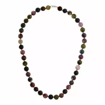 Бусы из турмалина, кварца и шпата