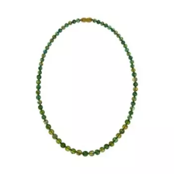 Бусы из Янтаря зеленого (форма шар 6мм,7мм,8 мм)