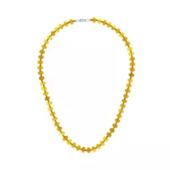 Бусы из желтого агата