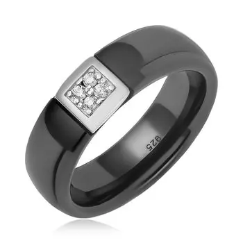 Керамическое кольцо с цирконием