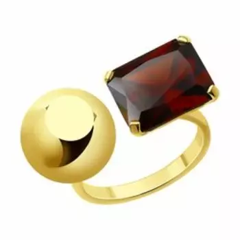 Кольцо из серебра с ситаллом