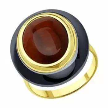 Кольцо из золочёного серебра