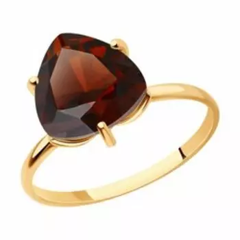 Кольцо из золота с гранатом