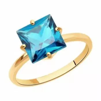 Кольцо из золота с лондон топазом