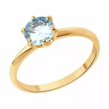 Кольцо из золота с топазом