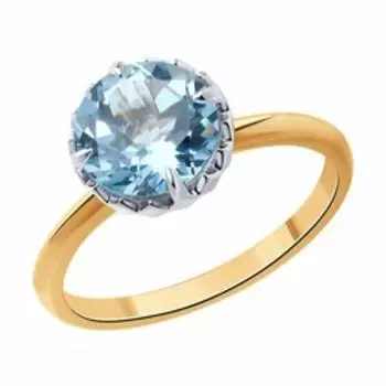 Кольцо из золота с топазом