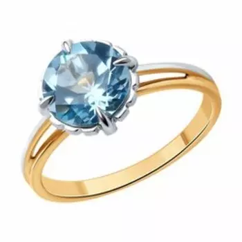 Кольцо из золота с топазом