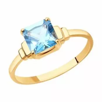 Кольцо из золота с топазом