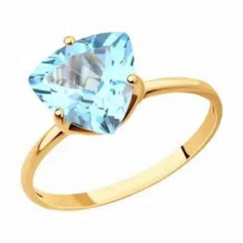 Кольцо из золота с топазом