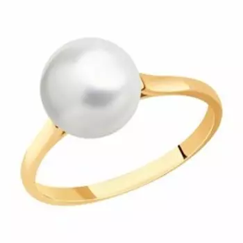 Кольцо из золота с жемчугом