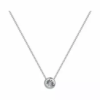 Колье из белого золота с бриллиантом