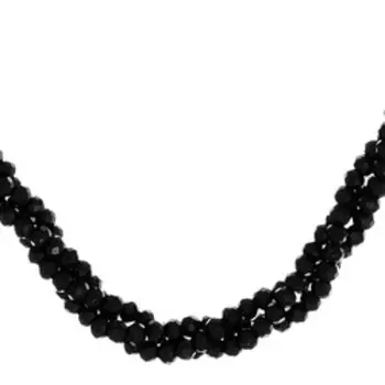 Колье из черной шпинели