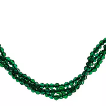 Колье из зеленой шпинели