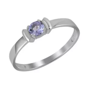 Платиновое кольцо с танзанитом