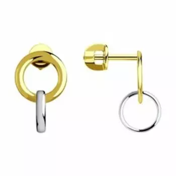 Серьги из желтого золота