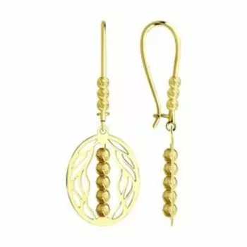 Серьги из желтого золота