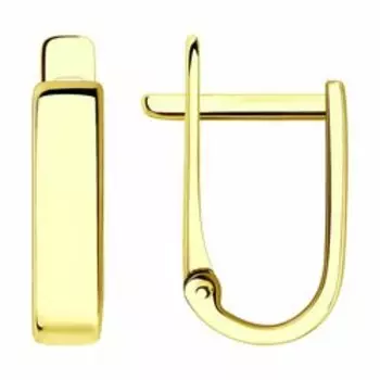 Серьги из желтого золота