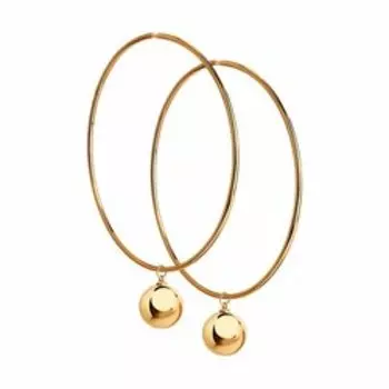 Серьги из золочёного серебра