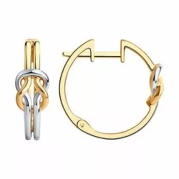 Серьги из золочёного серебра