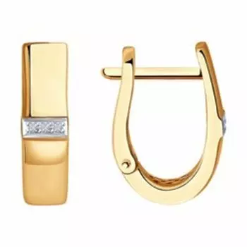 Серьги из золота с бриллиантами